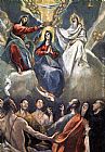 El Greco Canvas Paintings - Coronation of the Virgin